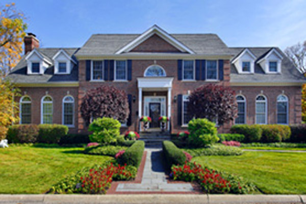 Luxury Brick Home w Columns